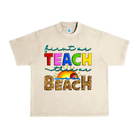 Sandshell first we teach then we beach Urban Heavy Tee - Artiststas