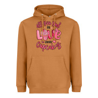 Meerkat all you need is love and cupcakes valentines day Heavyweight Hoodie - MaliasSmallBusiness