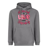 Storm all you need is love and cupcakes valentines day Heavyweight Hoodie - MaliasSmallBusiness
