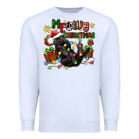 White meowy christmas Premium Sweatshirt - Zillion Design Studio