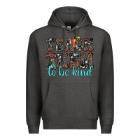 Charcoal Heather teach them to be kind Premium Hoodie - JahusDesignShop