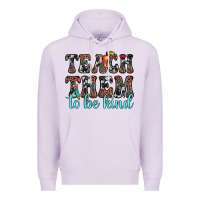 Lilac teach them to be kind Premium Hoodie - JahusDesignShop