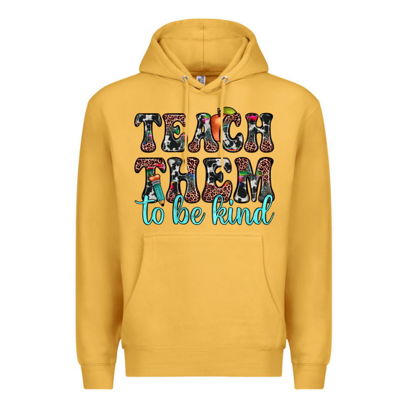 Teach Them To Be Kind Premium Hoodie by JahusDesignShop | Teevron