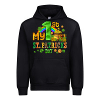Black my first st patricks day with coins and shamrocks Urban Hoodie - AdoDesignShop