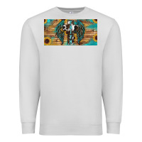 Dove Grey Wings Cross Faith Premium Sweatshirt - RanaPortraitStore