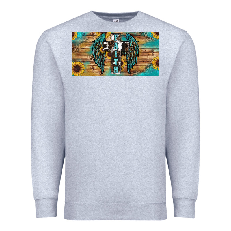Wings Cross Faith Premium Sweatshirt by RanaPortraitStore | Teevron