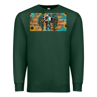 Sports Green Wings Cross Faith Premium Sweatshirt - RanaPortraitStore