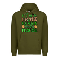 Army Green it's me hi i'm the cookie dealer it's me girl scou Premium Hoodie - Artiststas