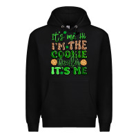Black it's me hi i'm the cookie dealer it's me girl scou Premium Hoodie - Artiststas