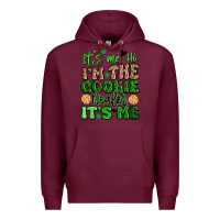 Burgundy it's me hi i'm the cookie dealer it's me girl scou Premium Hoodie - Artiststas