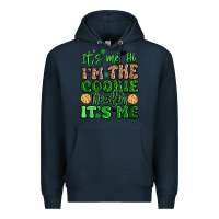 Navy it's me hi i'm the cookie dealer it's me girl scou Premium Hoodie - Artiststas