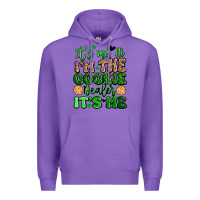 Purple it's me hi i'm the cookie dealer it's me girl scou Premium Hoodie - Artiststas