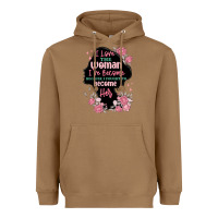 Toasted Coconut i love the woman ive become Heavyweight Hoodie - MaliasSmallBusiness