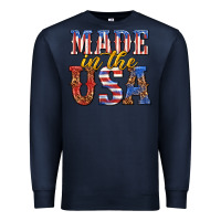Navy made in the usa Premium Sweatshirt - texasbilliewilder