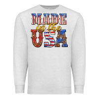 Oatmeal Heather made in the usa Premium Sweatshirt - texasbilliewilder