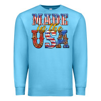 Ocean Blue made in the usa Premium Sweatshirt - texasbilliewilder