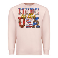 Pale Pink made in the usa Premium Sweatshirt - texasbilliewilder