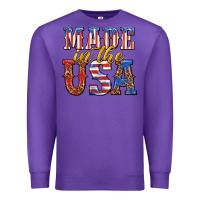 Purple made in the usa Premium Sweatshirt - texasbilliewilder