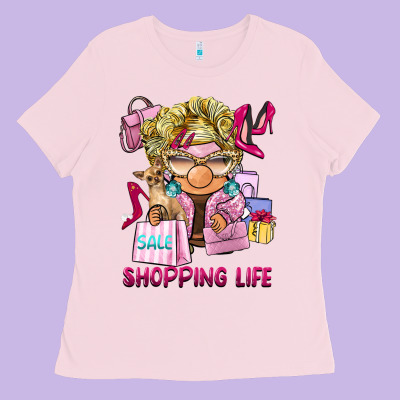 Shopping Life  Gnome Ladies Tee Designed By Barkaloodesign