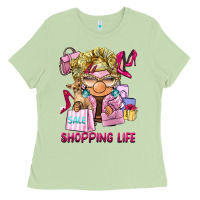 Matcha shopping life  gnome Ladies Tee - BarkalooDesign