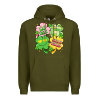 Army Green lucky stay gold Premium Hoodie - Artiststas
