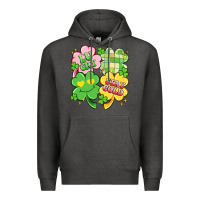 Charcoal Heather lucky stay gold Premium Hoodie - Artiststas
