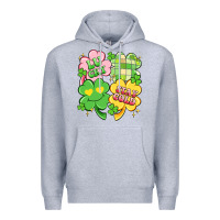 Heather Grey lucky stay gold Premium Hoodie - Artiststas