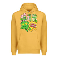 Mustard lucky stay gold Premium Hoodie - Artiststas