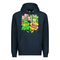 Navy lucky stay gold Premium Hoodie - Artiststas