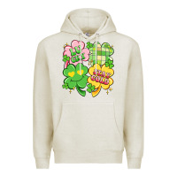 Oatmeal Heather lucky stay gold Premium Hoodie - Artiststas