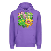 Purple lucky stay gold Premium Hoodie - Artiststas