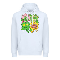 White lucky stay gold Premium Hoodie - Artiststas