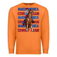 Carrot make america cowboy again Premium Sweatshirt - texasbilliewilder