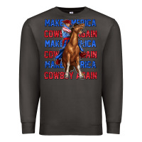 Smoke make america cowboy again Premium Sweatshirt - texasbilliewilder