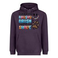 Plum if you dont brushy brush i will shavey shave Heavyweight Hoodie - MaliasSmallBusiness