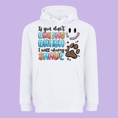 Heavyweight Hoodie if you dont brushy brush i will shavey shave