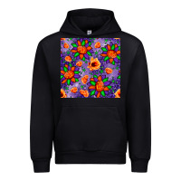 Foreset Green pumpkin flower halloween seamless pattern Urban Hoodie - BundleAndBundleShop