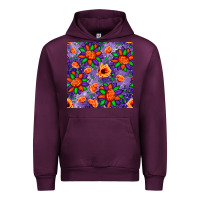 Mauve Wine pumpkin flower halloween seamless pattern Urban Hoodie - BundleAndBundleShop