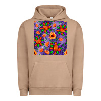 Pumpkin Flower Halloween Seamless Pattern Urban Hoodie | Teevron