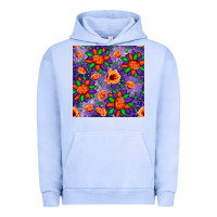 Pigment Grape Ice pumpkin flower halloween seamless pattern Urban Hoodie - BundleAndBundleShop