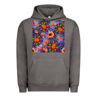 Pigment Tornado pumpkin flower halloween seamless pattern Urban Hoodie - BundleAndBundleShop