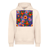 Sandshell pumpkin flower halloween seamless pattern Urban Hoodie - BundleAndBundleShop
