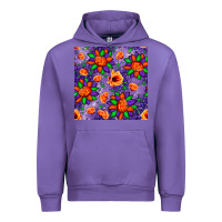 Tulip pumpkin flower halloween seamless pattern Urban Hoodie - BundleAndBundleShop