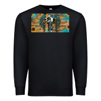Black Blessed cros sunflowers Premium Sweatshirt - RanaPortraitStore