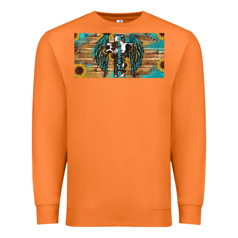 Blessed Cros Sunflowers Premium Sweatshirt by RanaPortraitStore | Teevron
