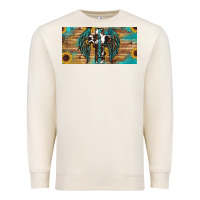 Sandshell Blessed cros sunflowers Premium Sweatshirt - RanaPortraitStore