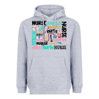 Heather Grey nurse Heavyweight Hoodie - MaliasSmallBusiness