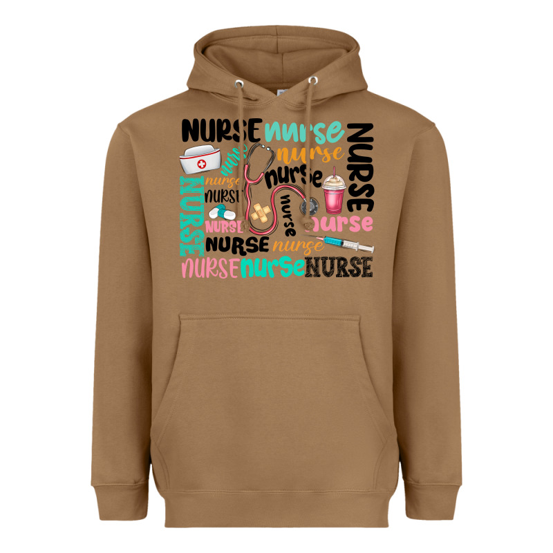 Nurse Heavyweight Hoodie by MaliasSmallBusiness | Teevron