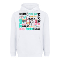 White nurse Heavyweight Hoodie - MaliasSmallBusiness