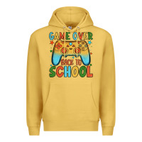 Antique Gold game over back to school Premium Hoodie - JahusDesignShop